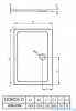 Radaway Doros D Stone brodzik 120x100x5 czarny SDRD1210-01-54S